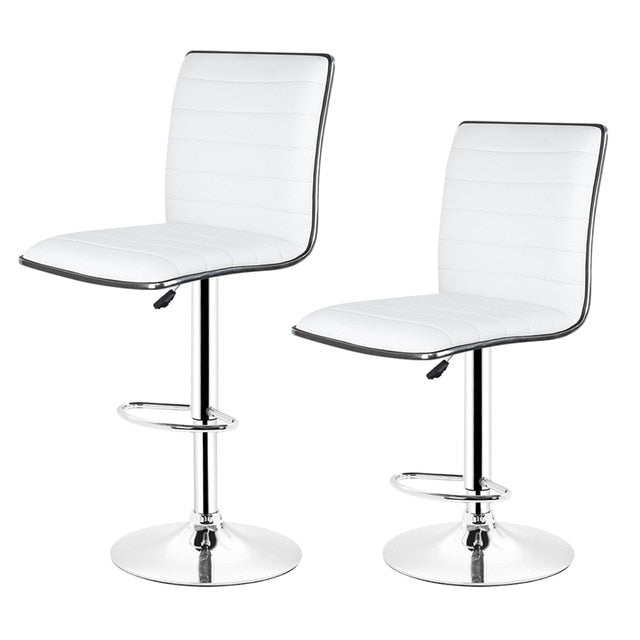 Adjustable 2PCS/Set Lift Rotating Swivel Bar Stool Simple Bar Chair Modern Dining Chair Nordic Bar Chair Home Furniture HWC